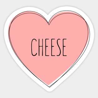 I Love Cheese Sticker